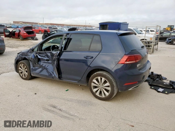 2018 Volkswagen Golf S z VIN 3VWG17AU1JM263597, wystawiony jako Copart lot #54077065 z przebiegiem 63 550 mil mil oraz Szkoda całkowita • Salvage title. Historia ofert i sprzedaży dostępna na DreamBid. Obrazek 2.