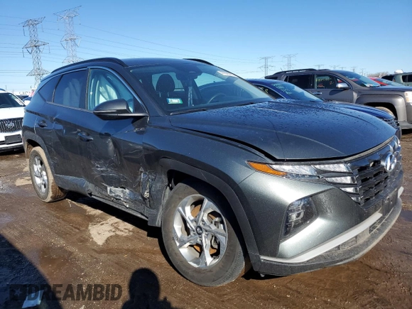 2022 Hyundai Tucson SEL with VIN 5NMJBCAE1NH067787, listed as a Copart auction lot 47866605 with 58,789 mi miles and Salvage Title. Bid and sale history available at carsss.com. Image 1.