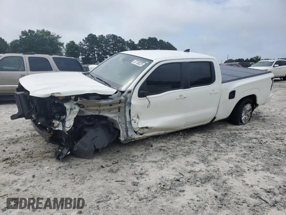 2024 Nissan Frontier SV with VIN 1N6ED1FJ1RN659511, listed as a Copart auction lot 57138225 with 21,933 mi miles and Salvage title. Bid and sale history available at DreamBid. Image 1.