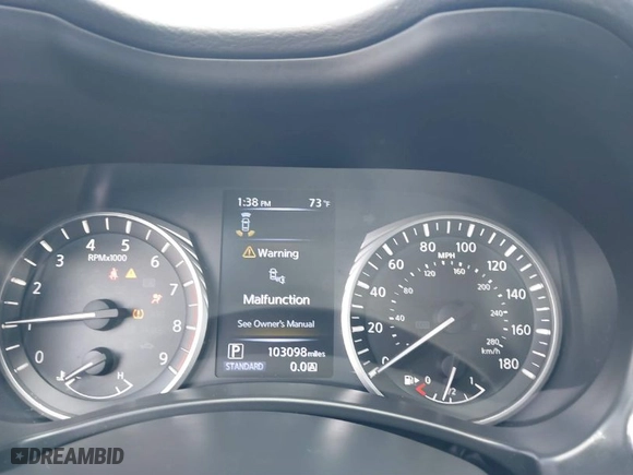 2018 Infiniti Q50 3.0t SPORT with VIN JN1EV7AR3JM431863, listed as a IAAI auction lot 41717095 with 103,098 mi miles. Bid and sale history available at carsss.com. Image 7.