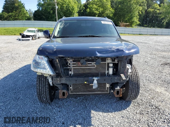 2020 Nissan Armada SV with VIN JN8AY2ND9LX016279, listed as a Copart auction lot 58010604 with 86,016 mi miles and Salvage Title. Bid and sale history available at carsss.com. Image 5.
