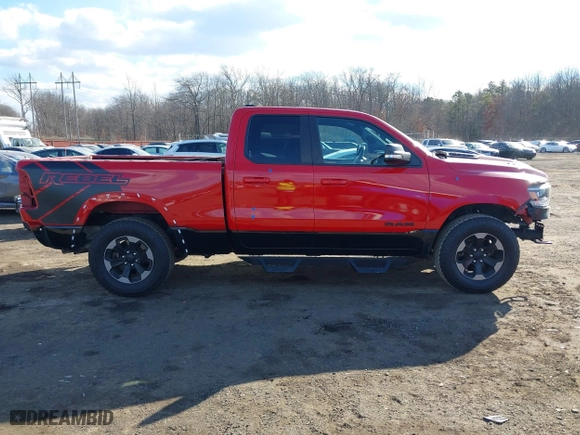 2019 Ram 1500 Rebel with VIN 1C6SRFET5KN753654, listed as a IAAI auction lot 41421884 with 90,255 mi miles. Bid and sale history available at carsss.com. Image 13.