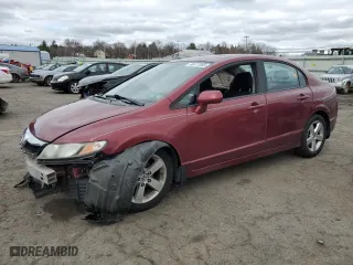 2010 Honda Civic Sdn LX-S with VIN 19XFA1F66AE073892, listed as a Copart auction lot 48577855 with 132,061 mi miles and Salvage Title. Bid and sale history available at carsss.com. Image 1.