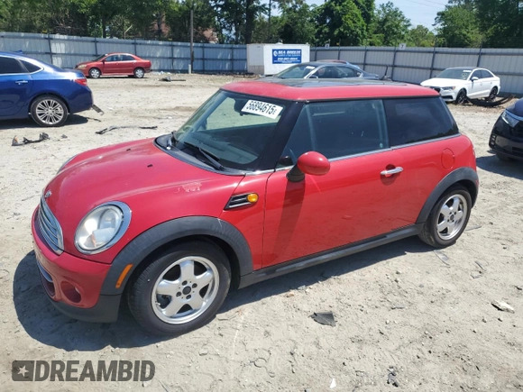 2011 MINI Hardtop with VIN WMWSU3C57BT251442, listed as a Copart auction lot 56894615 with 112,308 mi miles and Clean title. Bid and sale history available at DreamBid. Image 1.