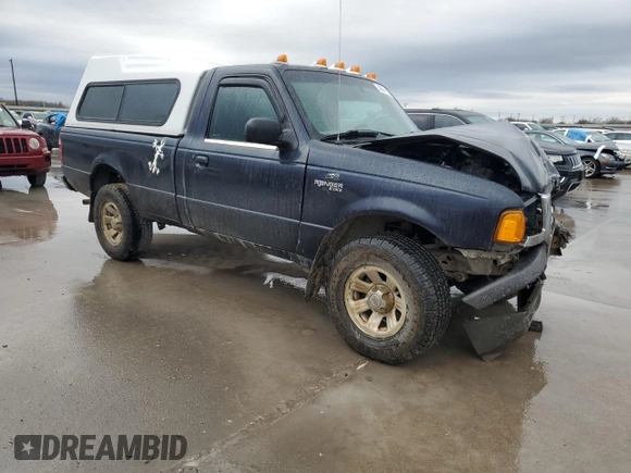 2003 Ford Ranger XL with VIN 1FTYR10UX3PA77424, listed as a Copart auction lot 48471125 with 225,925 mi miles and Salvage Title. Bid and sale history available at carsss.com. Image 4.