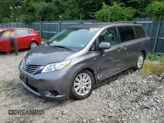 2016 Toyota Sienna LE with VIN 5TDJK3DC3GS134674, listed as a Copart auction lot 67357104 with 105,079 mi miles and Salvage Title. Bid and sale history available at carsss.com. Image 1.