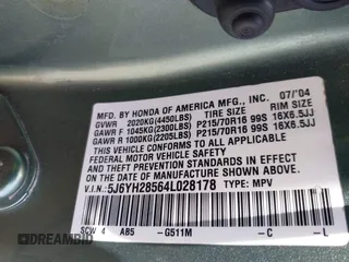 2004 Honda Element EX with VIN 5J6YH28564L028178, listed as a IAAI auction lot 42377713 with 332,922 mi miles and . Bid and sale history available at DreamBid. Image 9.