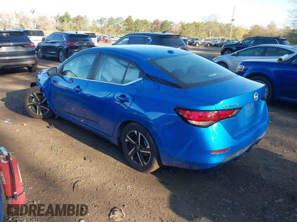 2024 Nissan Sentra SV with VIN 3N1AB8CV9RY345103, listed as a IAAI auction lot 42126051 with 15,702 mi miles and . Bid and sale history available at DreamBid. Image 3.