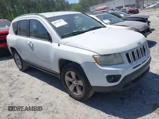 2012 Jeep Compass Sport with VIN 1C4NJCBB3CD503683, listed as a IAAI auction lot 42074897 with 154,933 mi miles. Bid and sale history available at carsss.com. Image 1.