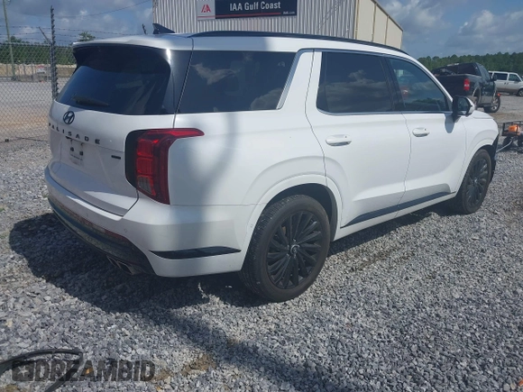 2024 Hyundai Palisade Calligraphy z VIN KM8R7DGE0RU707225, wystawiony jako IAAI lot #42509216 z przebiegiem 34 594 mil mil oraz . Historia ofert i sprzedaży dostępna na DreamBid. Obrazek 4.