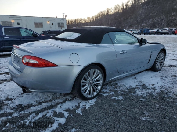 2010 Jaguar XK with VIN SAJWA4GB7ALB35518, listed as a Copart auction lot 86475814 with 32,910 mi miles and Salvage Title. Bid and sale history available at carsss.com. Image 3.
