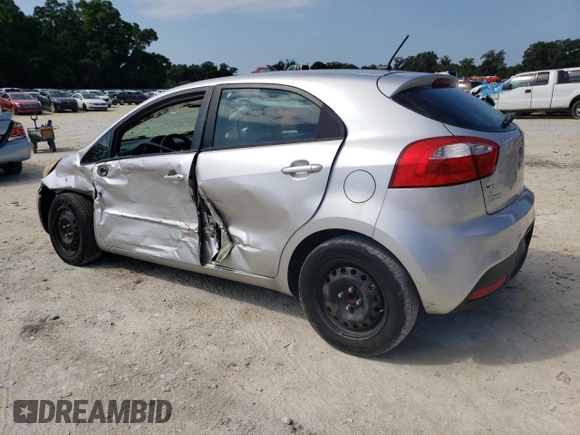 2012 Kia Rio LX with VIN KNADM5A34C6013635, listed as a Copart auction lot 72400254 with 172,943 mi miles and Salvage Title. Bid and sale history available at carsss.com. Image 2.