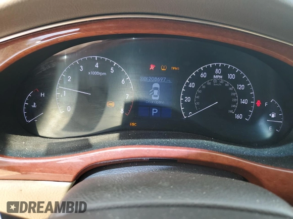 2013 Hyundai Genesis 3.8L with VIN KMHGC4DD0DU210280, listed as a Copart auction lot 72359714 with 208,697 mi miles and Salvage Title. Bid and sale history available at carsss.com. Image 9.