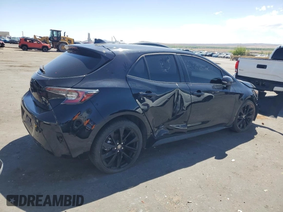 2022 Toyota Corolla Hatchback SE with VIN JTND4MBE6N3184979, listed as a Copart auction lot 54800675 with 61,274 mi miles and Salvage Title. Bid and sale history available at carsss.com. Image 3.
