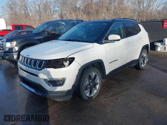 2020 Jeep Compass Limited with VIN 3C4NJCCB4LT102698, listed as a IAAI auction lot 41779546 with 115,007 mi miles. Bid and sale history available at carsss.com. Image 19.