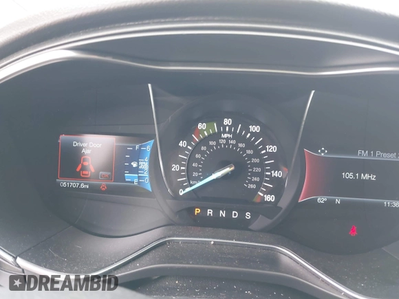 2017 Ford Fusion Titanium with VIN 3FA6P0K96HR211741, listed as a IAAI auction lot 41913350 with 51,707 mi miles. Bid and sale history available at carsss.com. Image 7.