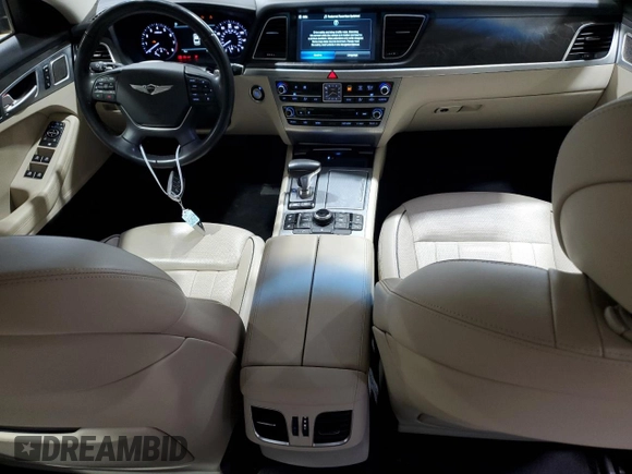 2018 Genesis G80 3.8L with VIN KMHGN4JE3JU250467, listed as a Copart auction lot 69691334 with 53,882 mi miles and Salvage Title. Bid and sale history available at carsss.com. Image 8.