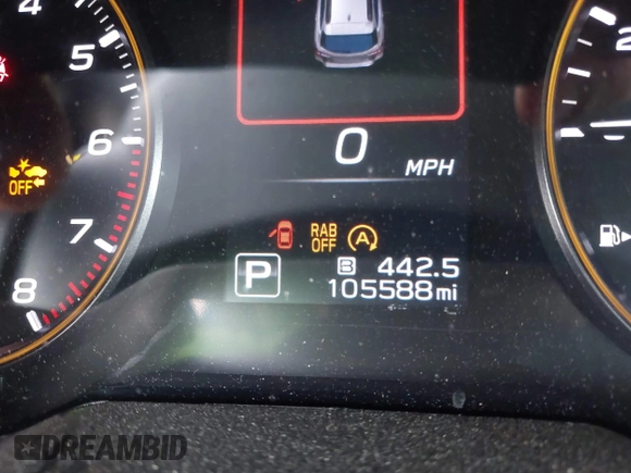 2022 Subaru Outback Wilderness with VIN 4S4BTGUD7N3127495, listed as a IAAI auction lot 41791901 with 105,588 mi miles and . Bid and sale history available at DreamBid. Image 15.