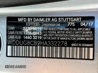 2017 Mercedes-Benz S 550 with VIN WDDUG8CB9HA332278, listed as a Copart auction lot 68955414 with 107,932 mi miles and Salvage Title. Bid and sale history available at carsss.com. Image 15.