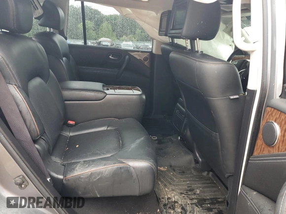 2017 Nissan Armada Platinum with VIN JN8AY2NF8H9300967, listed as a Copart auction lot 55513905 with 120,266 mi miles and Salvage title. Bid and sale history available at DreamBid. Image 11.