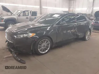 2015 Ford Fusion SE with VIN 3FA6P0HD9FR144173, listed as a IAAI auction lot 41694080 with 108,696 mi miles. Bid and sale history available at carsss.com. Image 2.