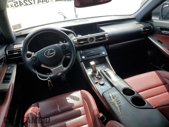 2014 Lexus IS 350 z VIN JTHBE1D26E5001254, wystawiony jako Copart lot #54412245 z przebiegiem 111 820 mil mil oraz Szkody całkowita. Historia ofert i sprzedaży dostępna na DreamBid. Obrazek 8.