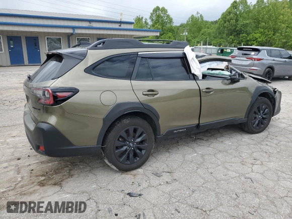 2023 Subaru Outback Onyx with VIN 4S4BTALCXP3186730, listed as a Copart auction lot 58182195 with Not provided miles and Salvage title. Bid and sale history available at DreamBid. Image 3.