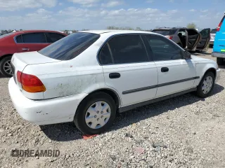 1997 Honda Civic LX with VIN 1HGEJ6672VL028626, listed as a Copart auction lot 44338115 with 120,199 mi miles and Salvage Title. Bid and sale history available at carsss.com. Image 3.