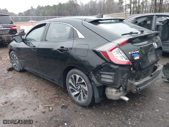 2019 Honda Civic Hatchback LX with VIN SHHFK7H39KU221921, listed as a IAAI auction lot 41556403 with 73,852 mi miles. Bid and sale history available at carsss.com. Image 3.