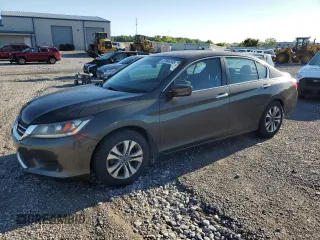 2014 Honda Accord LX z VIN 1HGCR2F34EA103943, wystawiony jako Copart lot #57646105 z przebiegiem 128 739 mil mil oraz Szkoda całkowita • Salvage title. Historia ofert i sprzedaży dostępna na DreamBid. Obrazek 1.
