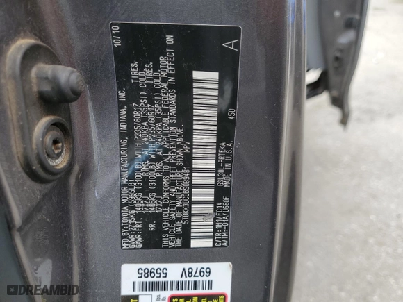 2011 Toyota Sienna LE AAS with VIN 5TDKK3DC0BS089481, listed as a Copart auction lot 47887885 with 379,545 mi miles and Salvage Title. Bid and sale history available at carsss.com. Image 14.