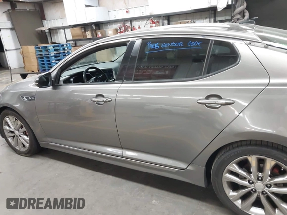 2015 Kia Optima SX Turbo with VIN 5XXGR4A6XFG469733, listed as a IAAI auction lot 42494569 with 145,397 mi miles and . Bid and sale history available at DreamBid. Image 14.