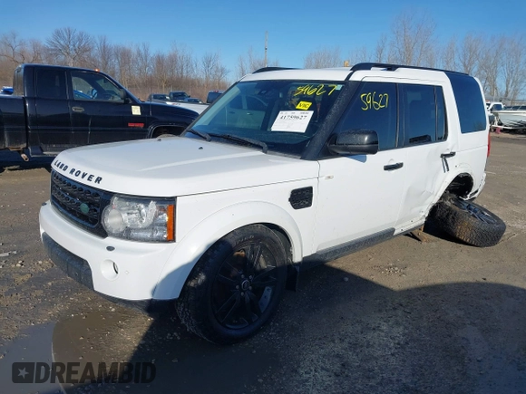 2013 Land Rover LR4 HSE with VIN SALAG2D40DA667927, listed as a IAAI auction lot 41759627 with 181,666 mi miles and . Bid and sale history available at DreamBid. Image 2.