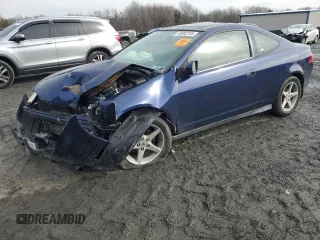 2004 Acura RSX with VIN JH4DC548X4S006032, listed as a Copart auction lot 43682245 with 0 mi miles and Salvage Title. Bid and sale history available at carsss.com. Image 1.