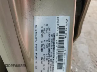 2001 Mazda Protege LX with VIN JM1BJ225810473897, listed as a Copart auction lot 52192045 with 145,839 mi miles and Salvage Title. Bid and sale history available at carsss.com. Image 14.