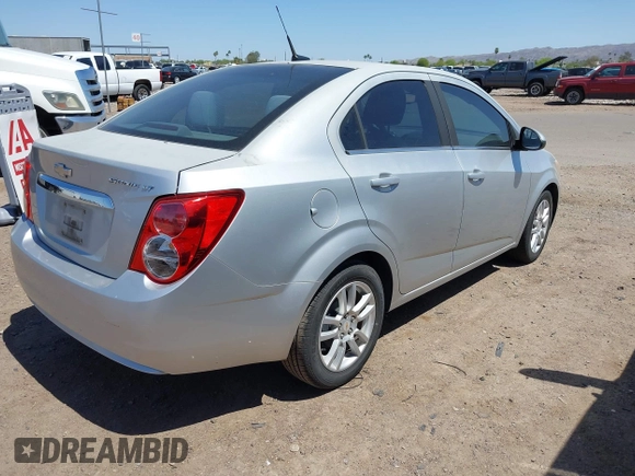 2012 Chevrolet Sonic LT with VIN 1G1JC5SH1C4178839, listed as a IAAI auction lot 42142454 with 143,140 mi miles and . Bid and sale history available at DreamBid. Image 4.