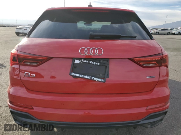 2022 Audi Q3 S line Premium with VIN WA1DECF33N1150413, listed as a Copart auction lot 43773895 with 43,800 mi miles and Salvage Title. Bid and sale history available at DreamBid. Image 6.