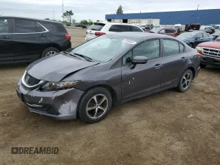 2015 Honda Civic SE z VIN 19XFB2F74FE087468, wystawiony jako Copart lot #57939305 z przebiegiem 166 755 mil mil oraz Szkoda całkowita • Salvage title. Historia ofert i sprzedaży dostępna na DreamBid. Obrazek 1.