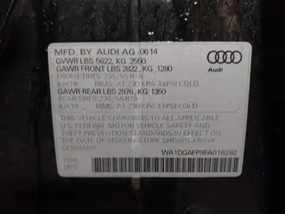 2015 Audi Q5 Premium Plus with VIN WA1DGAFP9FA016282, listed as a IAAI auction lot 41377498 with 122,000 mi miles and . Bid and sale history available at DreamBid. Image 9.