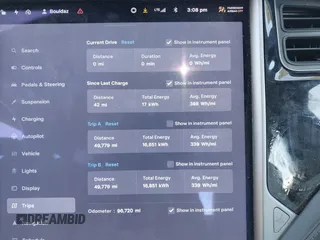 2020 Tesla Model S Long Range with VIN 5YJSA1E23LF381872, listed as a IAAI auction lot 41763046 with 96,720 mi miles and . Bid and sale history available at DreamBid. Image 7.
