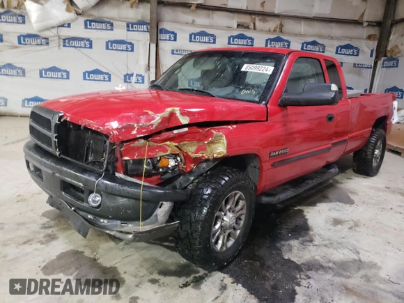 2000 Dodge Ram 2500 with VIN 1B7KC2362YJ173651, listed as a Copart auction lot 85099224 with 149,933 mi miles and Salvage Title. Bid and sale history available at carsss.com. Image 1.