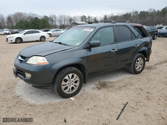 2003 Acura MDX Touring Pkg with VIN 2HNYD18653H527189, listed as a Copart auction lot 82542884 with 386,515 mi miles and Salvage Title. Bid and sale history available at carsss.com. Image 1.
