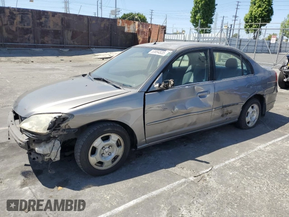 2005 Honda Civic with VIN JHMES96695S004445, listed as a Copart auction lot 53684835 with 164,623 mi miles and Salvage Title. Bid and sale history available at DreamBid. Image 1.