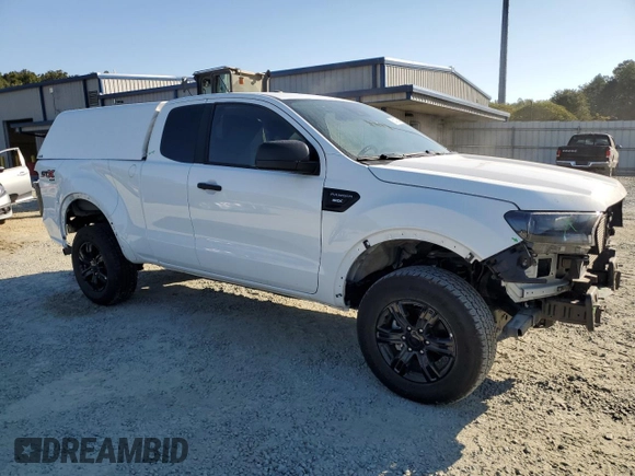 2022 Ford Ranger XL with VIN 1FTER1FH5NLD32553, listed as a Copart auction lot 76031904 with 23,644 mi miles and Salvage Title. Bid and sale history available at DreamBid. Image 4.
