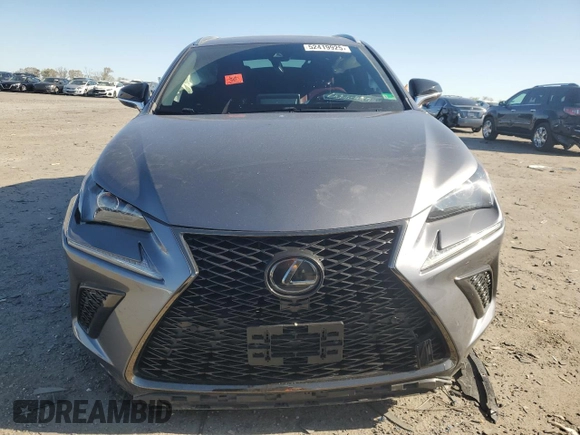2020 Lexus NX 300 F Sport with VIN JTJSARBZ4L5007172, listed as a Copart auction lot 52419925 with 54,541 mi miles and Salvage title. Bid and sale history available at DreamBid. Image 5.