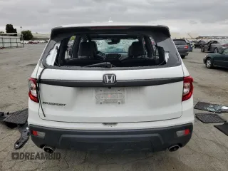 2021 Honda Passport EX-L with VIN 5FNYF7H51MB014345, listed as a Copart auction lot 71564754 with 46,944 mi miles and Salvage Title. Bid and sale history available at carsss.com. Image 6.