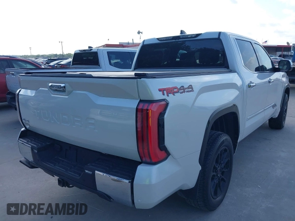 2022 Toyota Tundra 1794 Edition with VIN 5TFMA5DB0NX009609, listed as a IAAI auction lot 42063639 with 79,697 mi miles and . Bid and sale history available at DreamBid. Image 4.