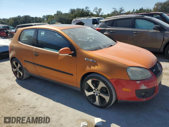 2006 Volkswagen GTI with VIN WVWFV71K56W095973, listed as a Copart auction lot 77615224 with Not provided miles and Clean title. Bid and sale history available at DreamBid. Image 4.