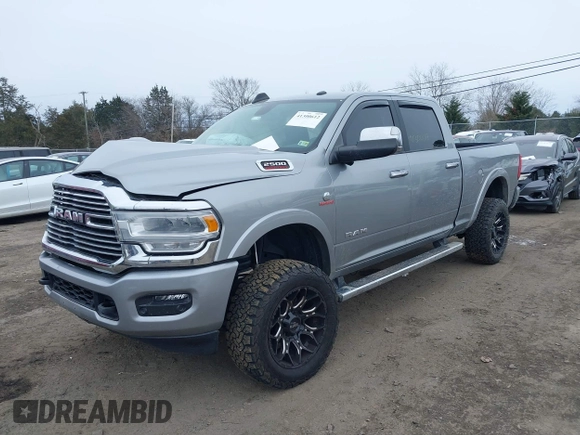 2022 Ram 2500 Laramie with VIN 3C6UR5FL8NG283134, listed as a IAAI auction lot 41300612 with 67,307 mi miles. Bid and sale history available at carsss.com. Image 17.