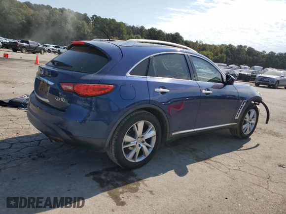 2015 Infiniti QX70 z VIN JN8CS1MU2FM380734, wystawiony jako Copart lot #76012944 z przebiegiem 173 813 mil mil oraz Szkoda całkowita • Salvage title. Historia ofert i sprzedaży dostępna na DreamBid. Obrazek 3.